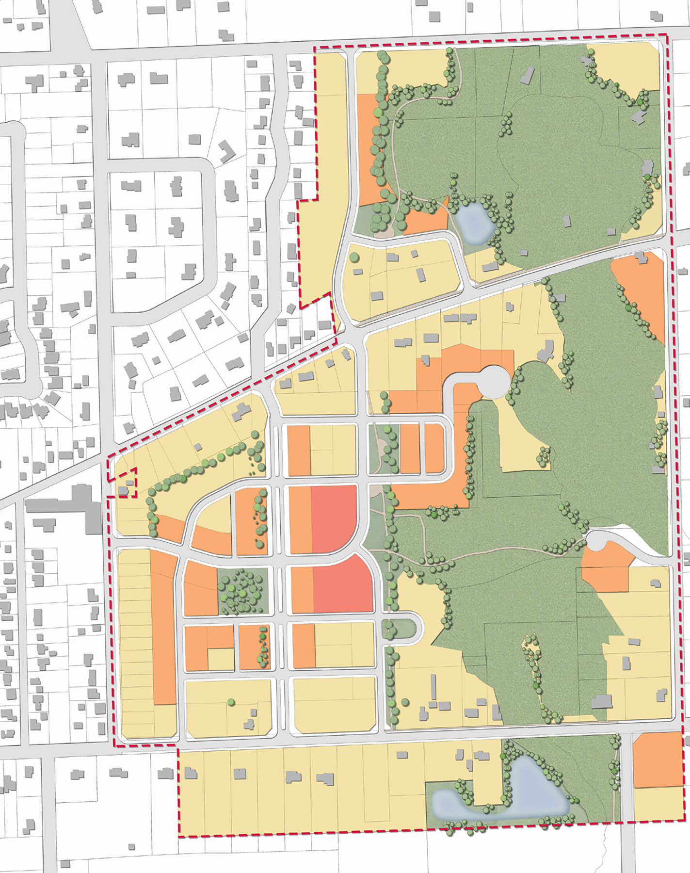 Proposed land use plan of the East Fenwick Secondary Plan area.