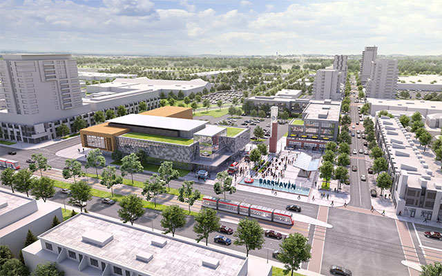 Proposed civic square in Downtown Barrhaven.